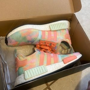 Cutest tie dye NMD tennis shoes! Barely worn!
